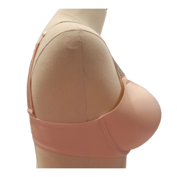 NWOT Very Sexy Bombshell Add-2-Cups Shine Push-Up Bra 34C Pink - Picture 5 of 6